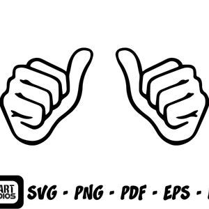 Duimen omhoog SVG, duimen vector, duimen omhoog clipart, duimen Cricut, duimen gesneden bestand, duimen silhouet, duimen svg