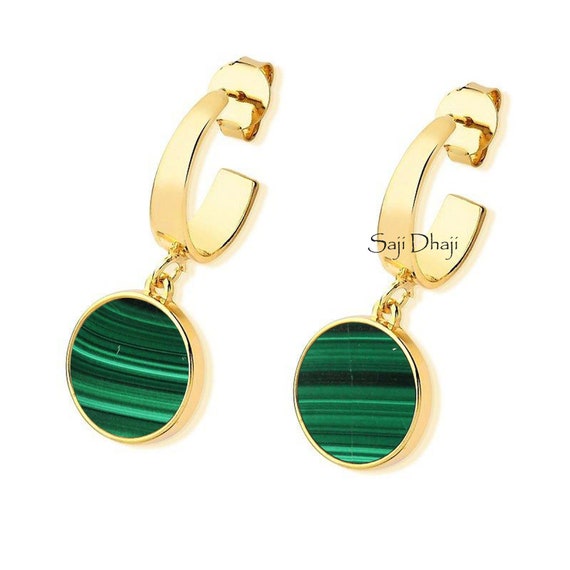 Malachite store green earrings