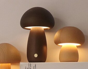Mushroom Nigh Light - Bedside Night Light - Bedside Lamp - Minimalistic Night Light - Small Mushroom Night Light For Bedroom - Night Lights