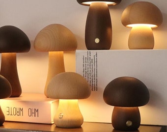 Mushroom Nigh Light - Bedside Night Light - Bedside Lamp - Minimalistic Night Light - Small Mushroom Night Light For Bedroom - Night Lights