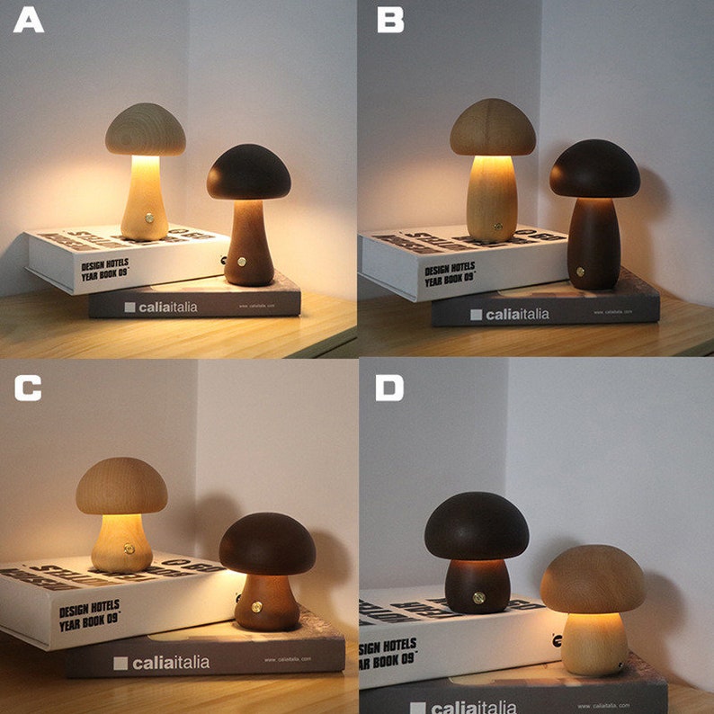 Mushroom Nigh Light Bedside Night Light Bedside Lamp Minimalistic Night Light Small Mushroom Night Light For Bedroom Night Lights image 9