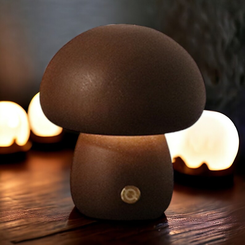 Mushroom Nigh Light Bedside Night Light Bedside Lamp Minimalistic Night Light Small Mushroom Night Light For Bedroom Night Lights image 7