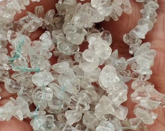 35 Natural White Moonstone Chip Beads Smooth White Moonstone Chip Bead Uncut Chip Bead Jewelery Supplies 3-7mm Polished Beads