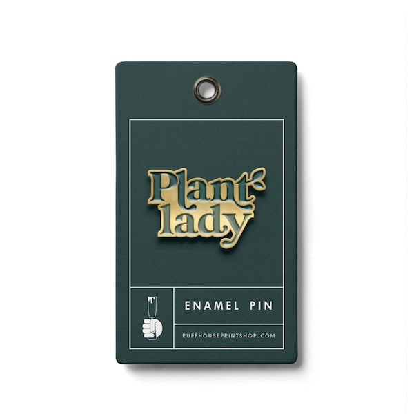 Plant Lady Enamel Pin