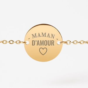 Women Bracelet "Mère-veilleuse", Personalized Women Bracelet, Mother Custom Bracelet, Mother Custom Gift, Gift for Her, Mother's Day Gift