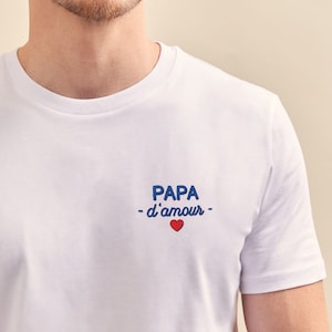 "Daddy Love" Embroidered T-Shirt, Personalized Dad T-Shirt, Personalized Dad Gift, Father's Day Gift
