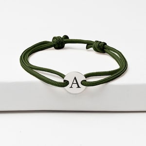 Pulsera de hombre personalizada | Pulsera de cordón para hombre | Joyería grabada para hombre | Regalo personalizado para hombres | Pulsera personalizada de papá padrino