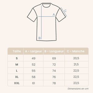 T-shirt Brodé Personnalisé Homme Bordeaux, Cadeau Personnalisé Pour Lui, Parrain, Cadeau Fête Des Pères Personnalisé image 9