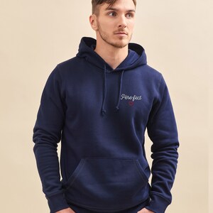 Unisex gepersonaliseerde geborduurde hoodie, blauwe hoodie, gepersonaliseerde hoodie, moedercadeau, Moederdag en Vaderdagcadeau afbeelding 8