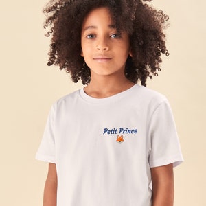 Tshirt Brodé Enfant Blanc, T-shirt Personnalisé Enfant Unisexe, T-Shirt Personnalisé Garçon, Fille, Cadeau Personnalisé Enfant image 7