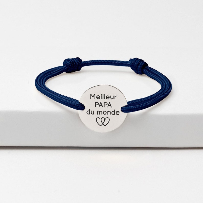 Personalized Men's Bracelet, Sliding Knot Cord Bracelet, Customizable