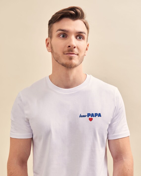 T-shirt homme personnalisé Super Beau-Père avec prénom ou message