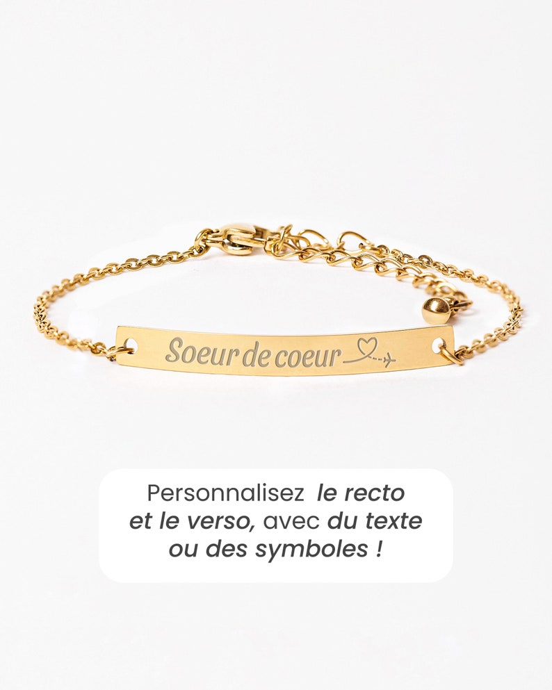 Bracelet Femme Personnalisé, Gourmette Femme Personnalisé, Gourmette Prénom Gravé, Cadeau Femme, Cadeau Fête Des Mères Or