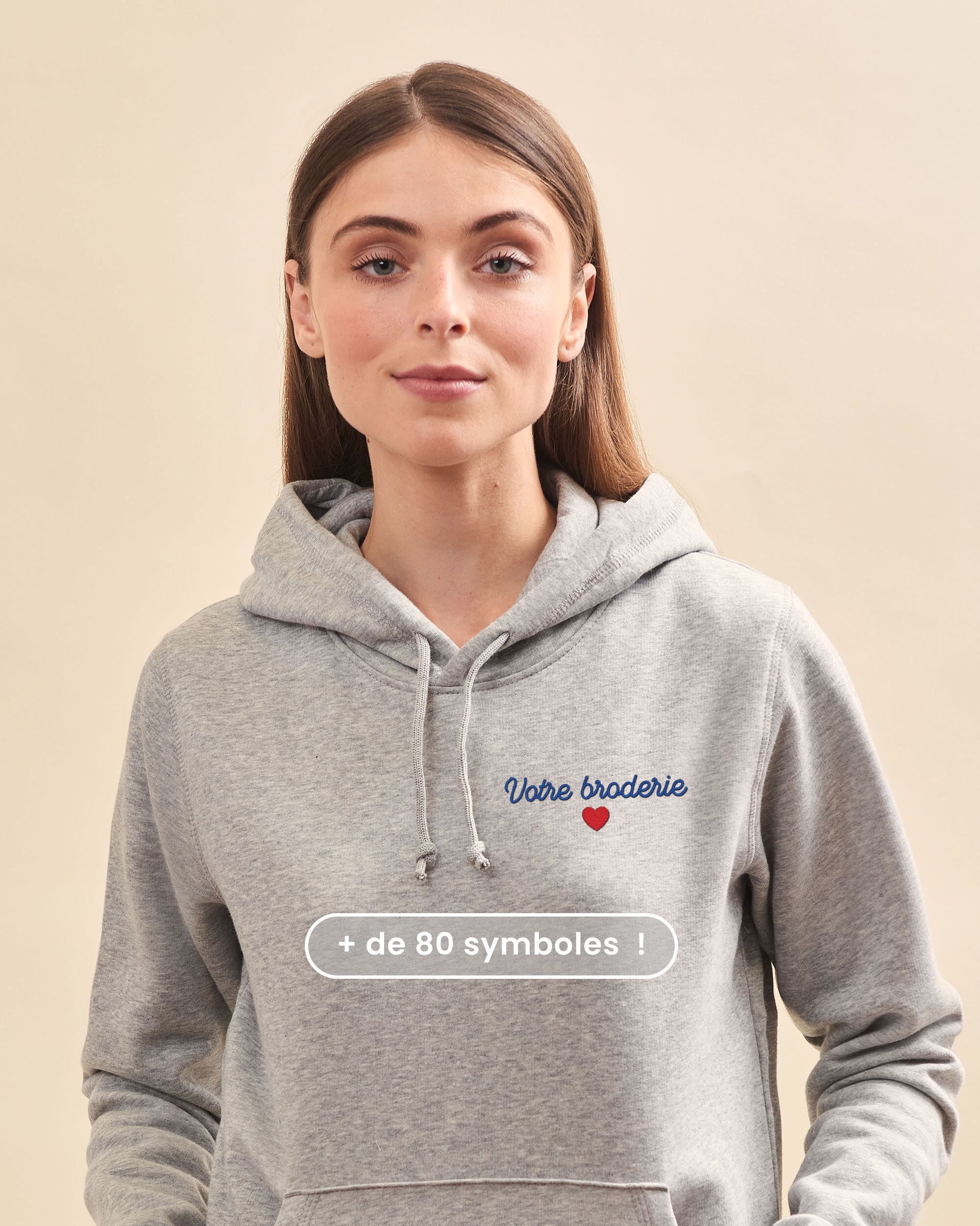 Hoodie broderie sale