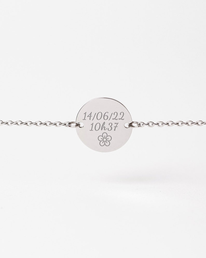 Personalized Chain Bracelet for Women, Engraved Bracelet, Women Custom Name Bracelet, Personalized Gift For Her, Mother's Day Gift Argent