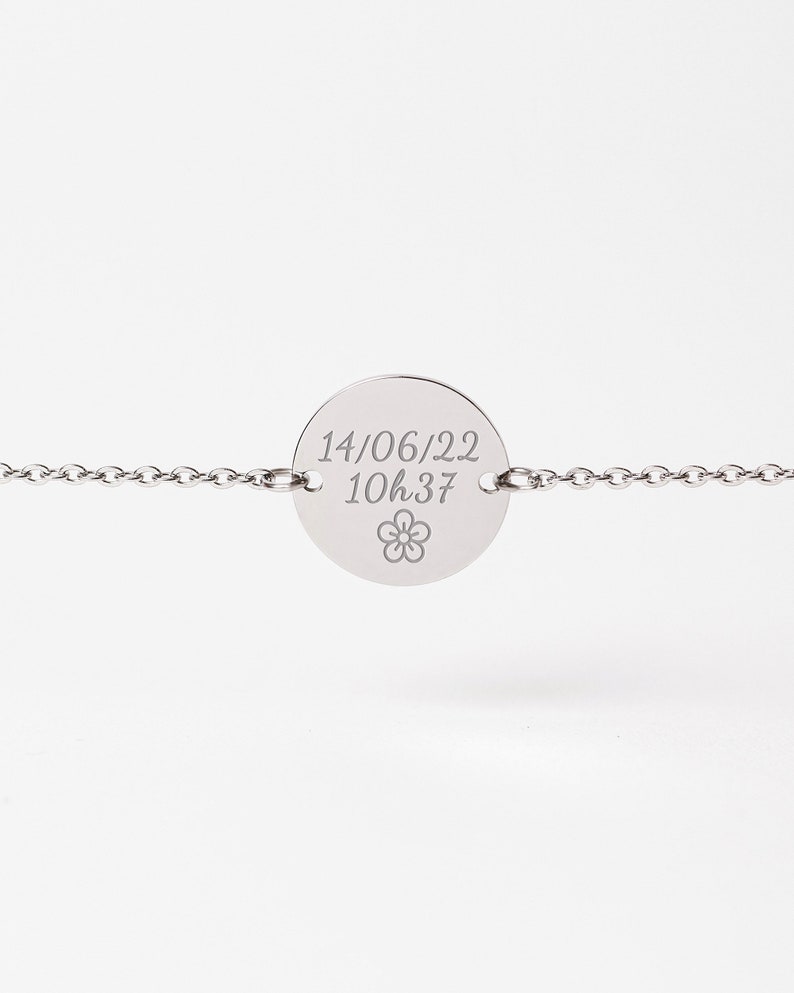 Bracelet Personnalisé Femme, Bracelet Prénom, Bijou Femme Personnalisé, Cadeau Fête Des Mères Personnalisé Argent