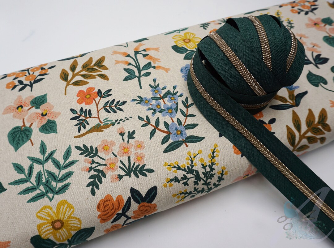 Rifle Paper & Co. Canvas Meadow Canvas Wildflower Field Natural Canvas