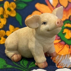 Vintage Leonardo Collection Sitting Pig