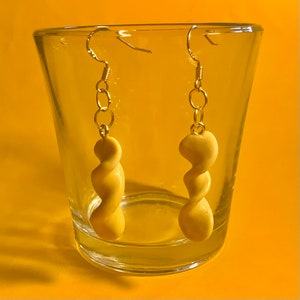 Pasta Twist Handmade Lightweight Clay Drop Earrings