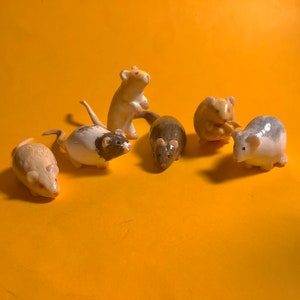 Custom Handmade Rat or Mouse Miniature Figures