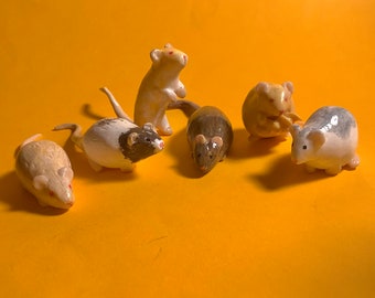 Custom Handmade Rat or Mouse Miniature Figures