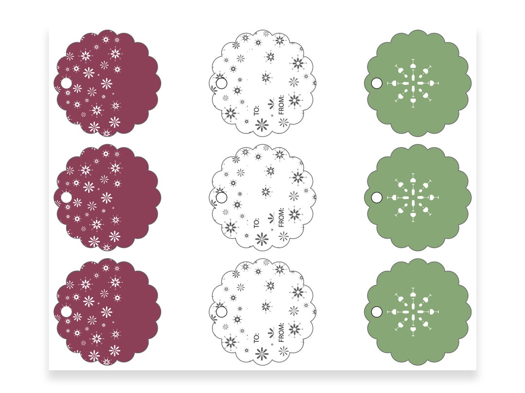 Digital Tags - Cardstock and Avery Template 22802 - Etsy