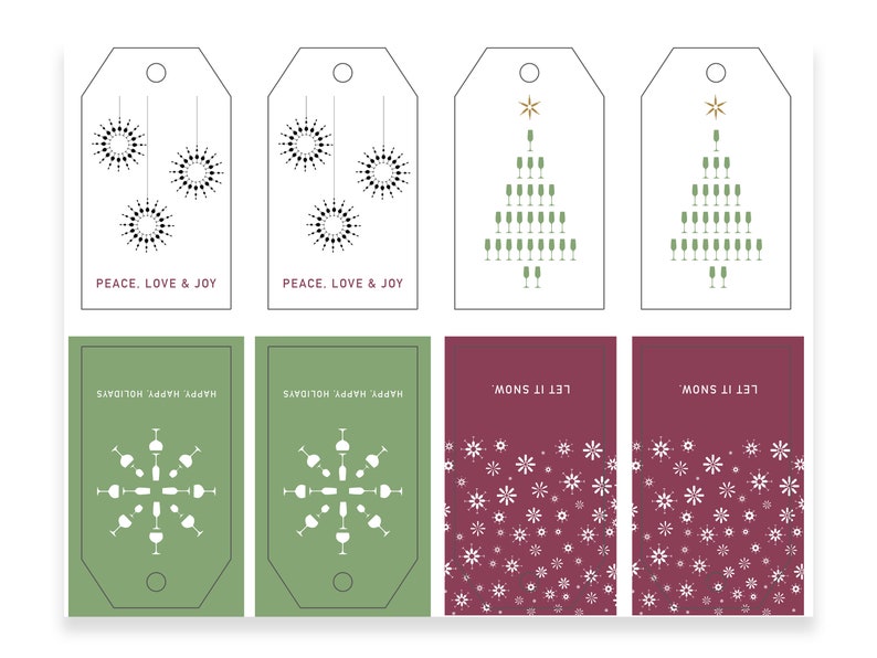 Digital Tags Cardstock and Avery Template 22802 | Etsy