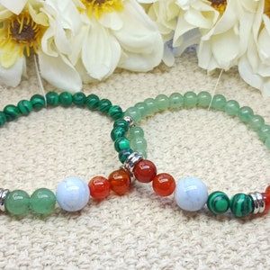 Artritis reliëfarmband; AAA-kwaliteit echte halfedelstenen, unisex-stijl sieraden voor volwassenen/jongeren natuurlijke kristal homeopathie