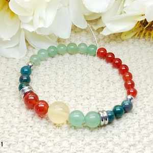 CHOLESTEROL Health Bracelet grade AAA genuine semiprecious gemstone, unisex style adult size jewelry, natural crystal therapy / homeopathy