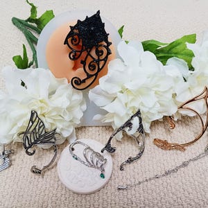 OORMANCHETTEN! Elf/fee/cosplay sieraden oor manchetten; 7 stijlen, geëmailleerd, verzilverd, verguld, strassteen, verkocht als paar, dames/unisex