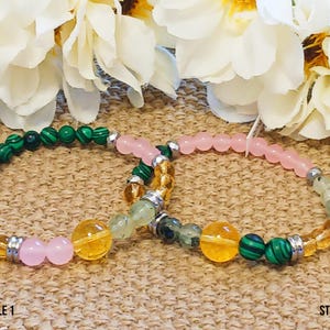 KIDNEY REPAIR / Strengthen Bracelet; grade AAA genuine semiprecious gemstone, unisex design, adult/youth size, natural crystal therapy