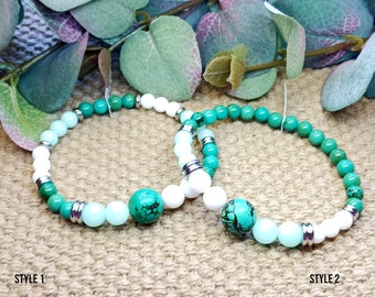 PANIC ATTACK Relief Bracelet; grade AAA gemstones, hypoallergenic steel accents, unisex design