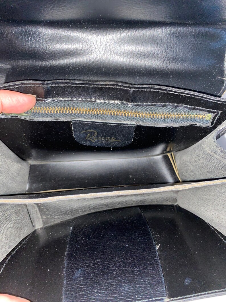 Vintage Ronay Black Leather Purse