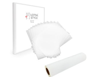 DTF (Direct to Film) Transfer Film PET Heat Transfer Paper Sheets PreTreat for Direct Print Cold and Warm Peel