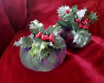 Fabric Christmas Puddings