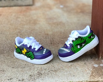 Incredible Hulk Kids Converse | Etsy Israel