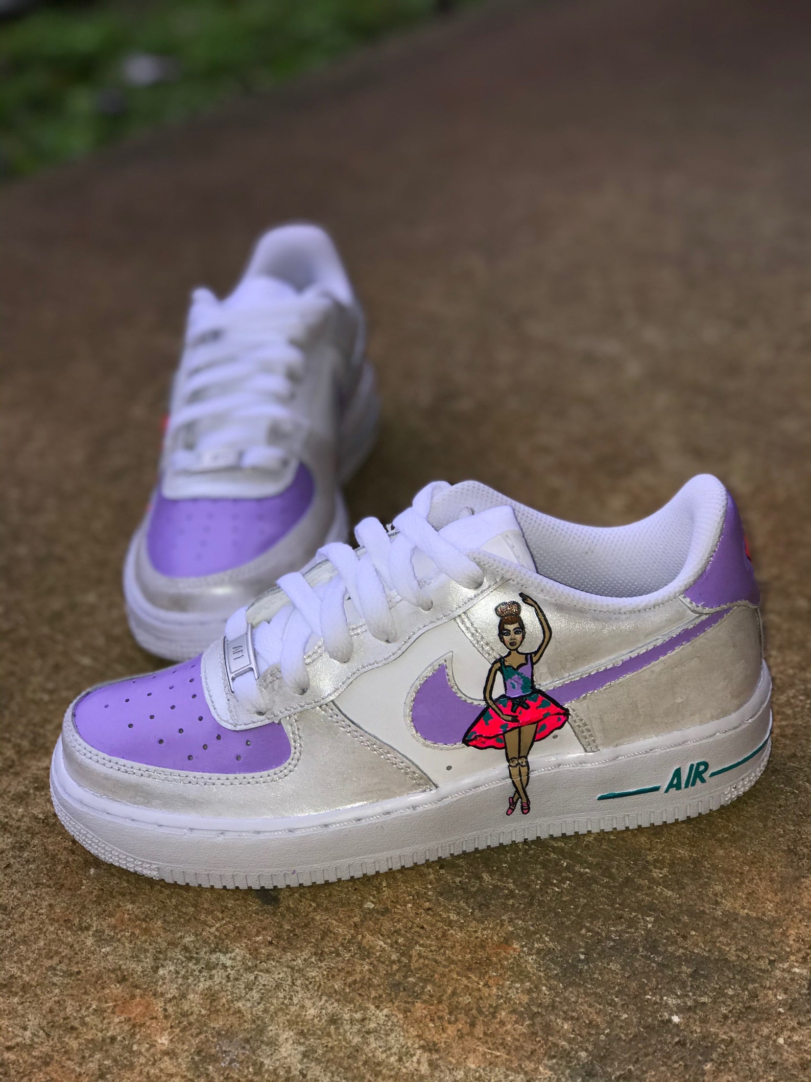 Nike Barbie Edition Air Force One Lows Etsy