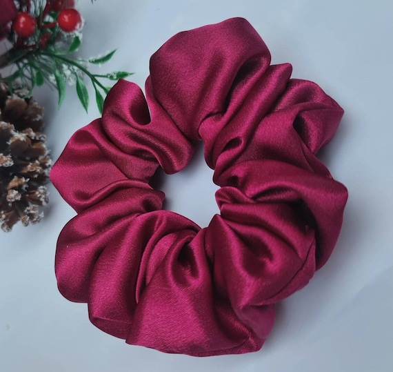 Burgundy Scrunchie Hairstyles| Fashion accessories | Gift |Unique |Girls