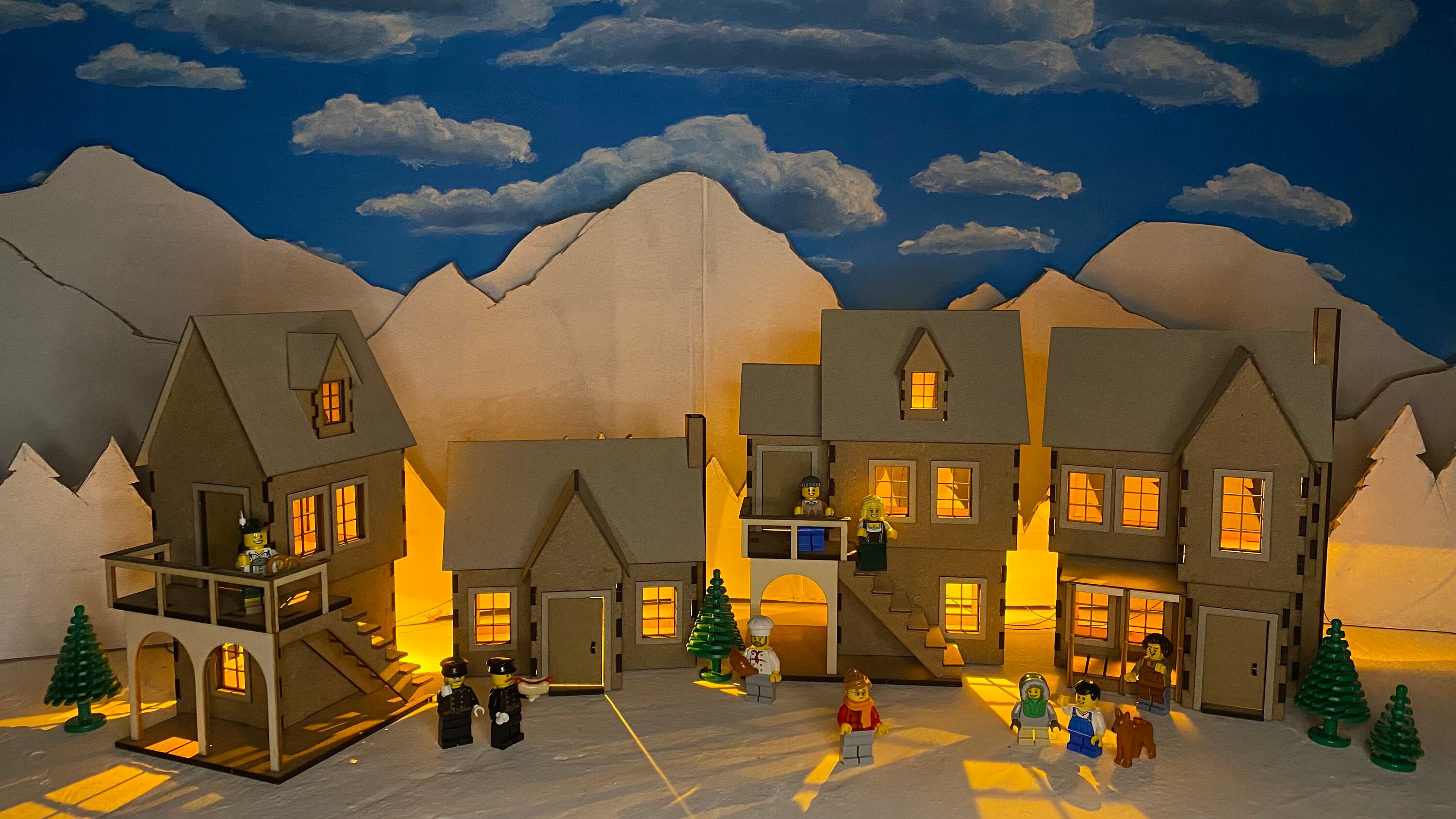 Legoscale Christmas Village Kit Etsy Australia