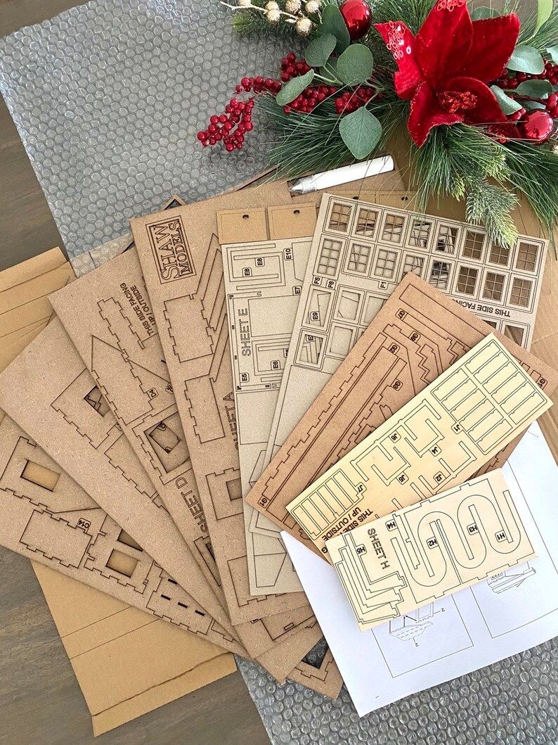 Legoscale Christmas Village Kit Etsy Australia