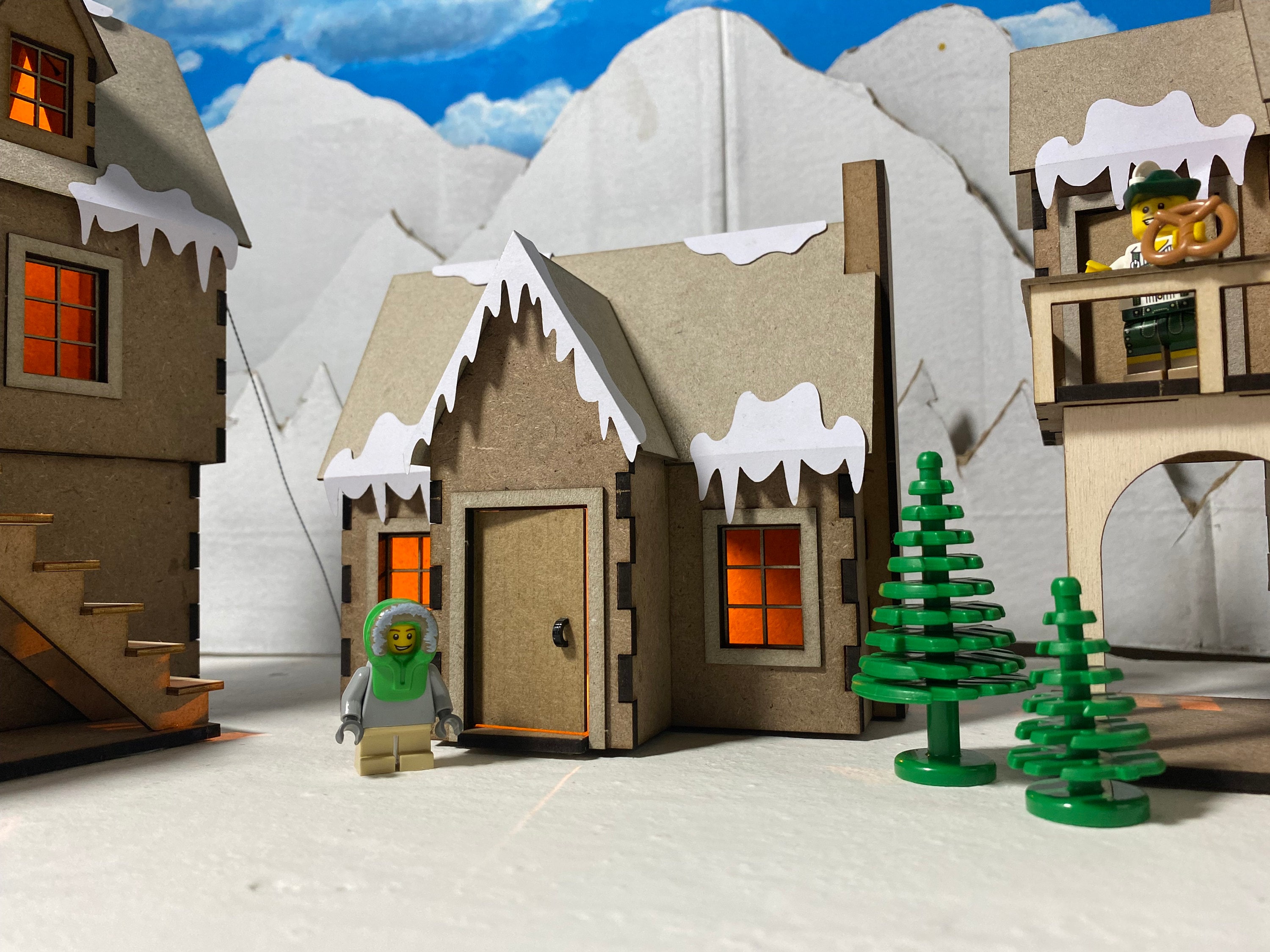 Legoscale Christmas Village Kit Etsy Australia