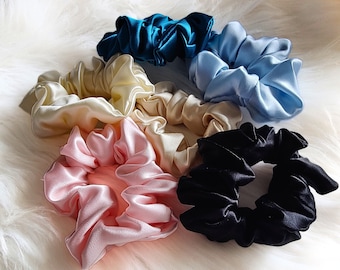 100% Mulberry Silk Scrunchie, Silk Scrunchies, hair accessories uk, bridesmaid, birthday gift, hair bobble, hair grip, wedding GIFT UK