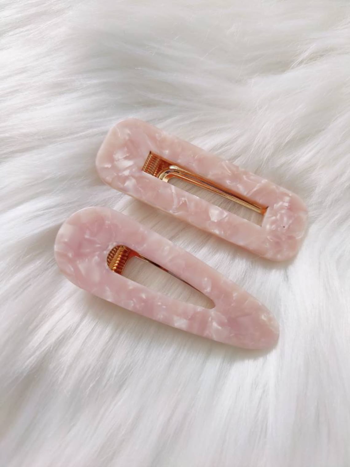 Set of 2 Hair Clip Acrylic Resin Colourful Hair Accessories Etsy UK