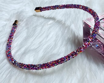 Luxurious Crystal Diamante Hairband Glitter Sparkle Headband Embellished for Girls Ladies Adults Children