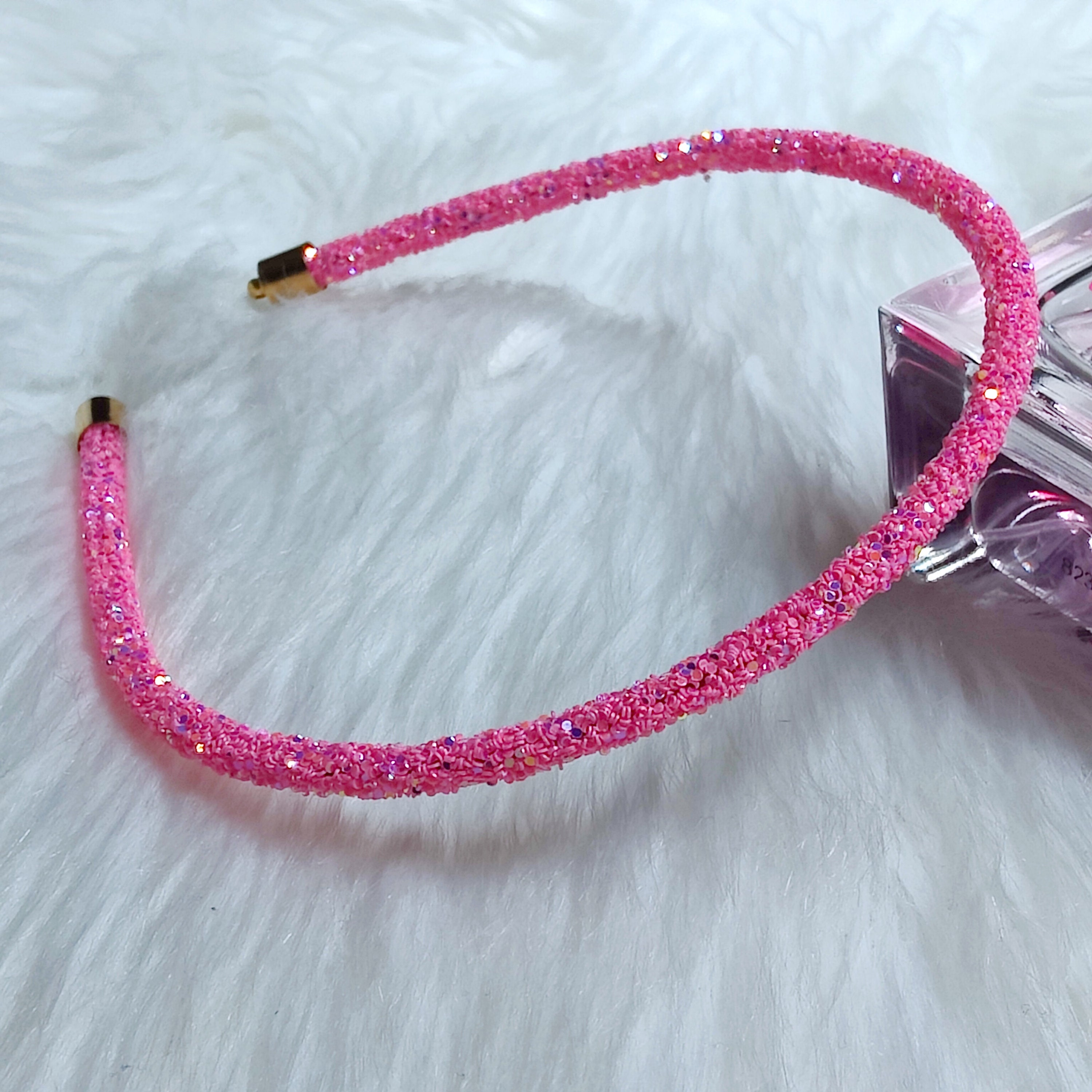 Nero e crepuscolo - fascia sottile scintillante con cristalli e strass per lei, accessorio per capelli da donna, da donna, da ragazza - Italia