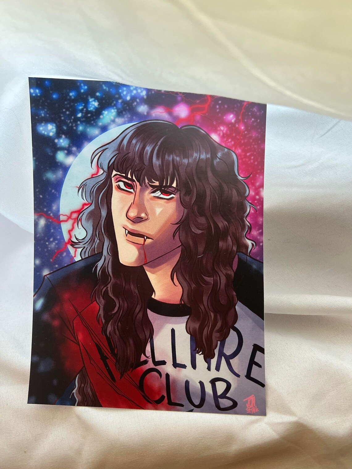 Vampire Eddie Munson Fanart Print A5 21x14,8 Cm - Etsy