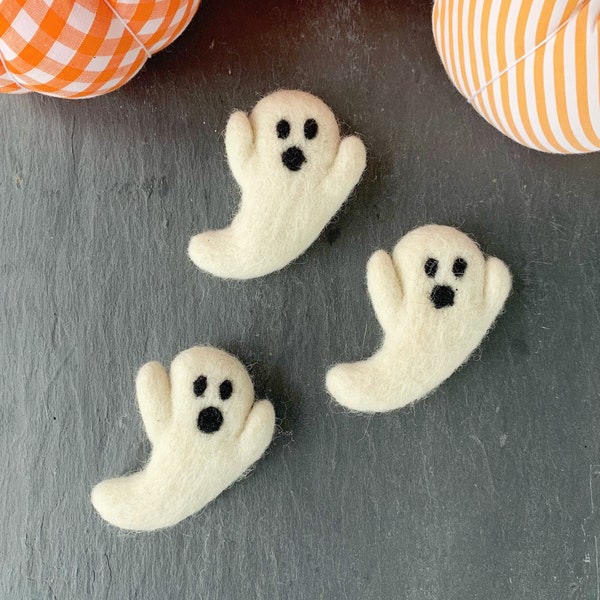 Loose Felted Ghost Pack - single or set of 3, 6, 9 or 12 ghosts