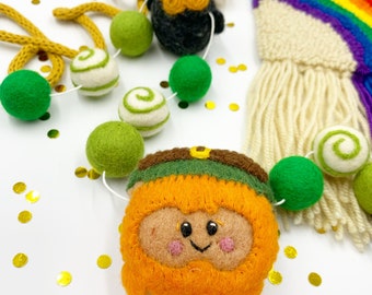 St. Patrick's Day Felt Ball Garland