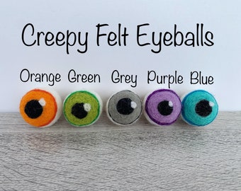 Halloween Felt Eyeballs - Loose or Pack of 5