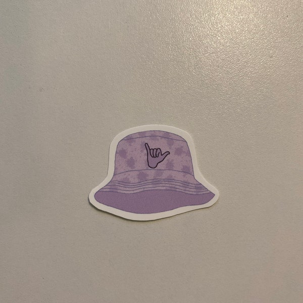 Purple Bucket Hat sticker